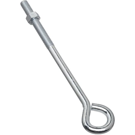 1/2 In. x 10 In. Zinc Eye Bolt with Hex Nut